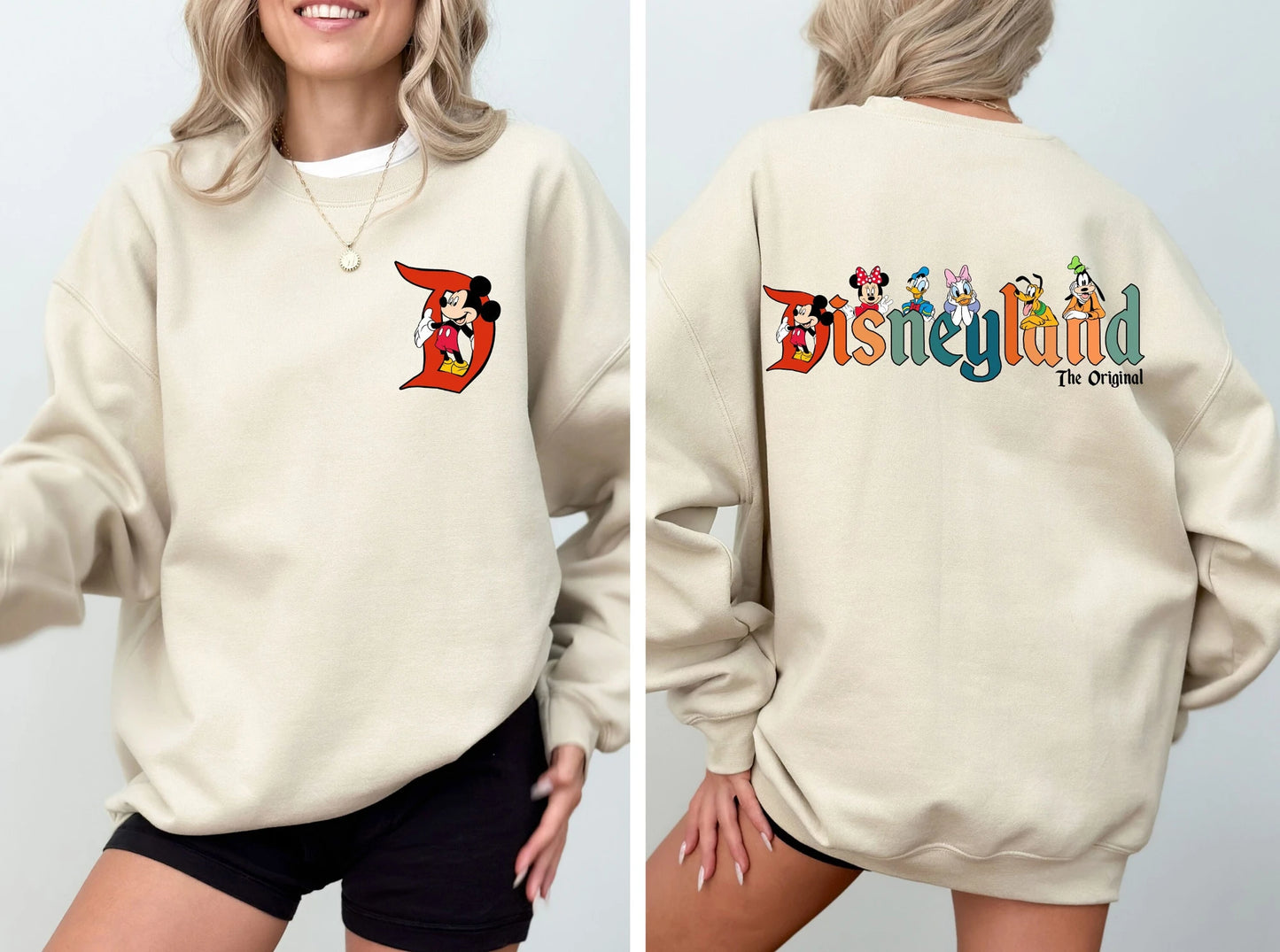 Disneyland Original Sweatshirt, Mickey and Friends Sweatshirt, Mickey Disneyland Sweatshirt, Disneyland Sweatshirt,