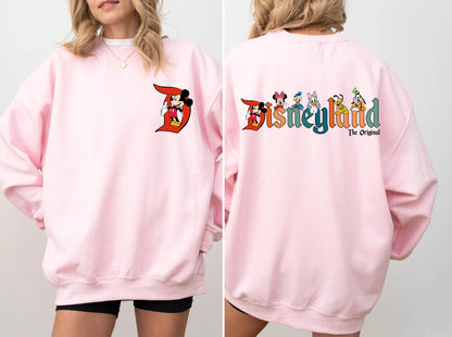 Disneyland Original Sweatshirt, Mickey and Friends Sweatshirt, Mickey Disneyland Sweatshirt, Disneyland Sweatshirt,