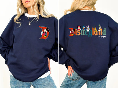 Disneyland Original Sweatshirt, Mickey and Friends Sweatshirt, Mickey Disneyland Sweatshirt, Disneyland Sweatshirt,
