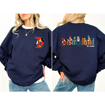 Disneyland Original Sweatshirt, Mickey and Friends Sweatshirt, Mickey Disneyland Sweatshirt, Disneyland Sweatshirt,